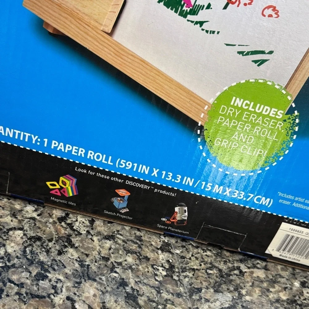 Discovery Wooden Tabletop Easel with Paper Roll